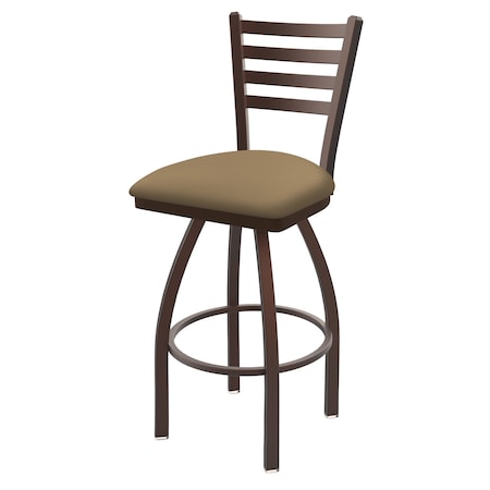 Holland Bar Stool Co 30" Swivel Bar Stool, Bronze Finish, Canter Sand Seat 41030BZ013